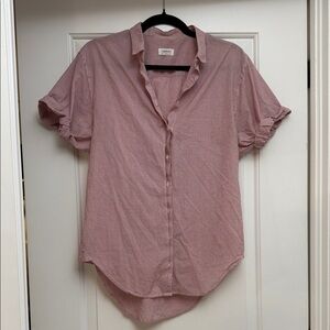 Aritzia Community Oversized Short Sleeve Button-Up (size XS)